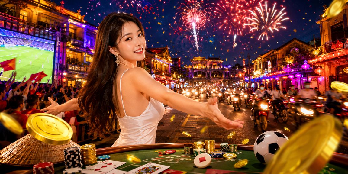 Trò chơi bài và neon casino tại Huế với uv88
